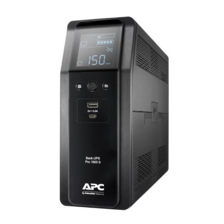 Picture of APC BR1600SI Back UPS Pro BR 1600VA, 960 Watt Sinewave,8 Outlets, AVR, LCD interface