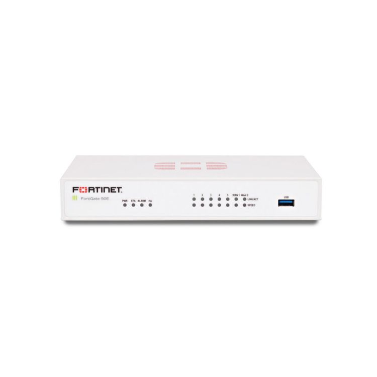 Picture of Fortinet FortiGate 50E Box bundle with 1 YR (24x7) (PN:FG-50E-BDL-950-12)