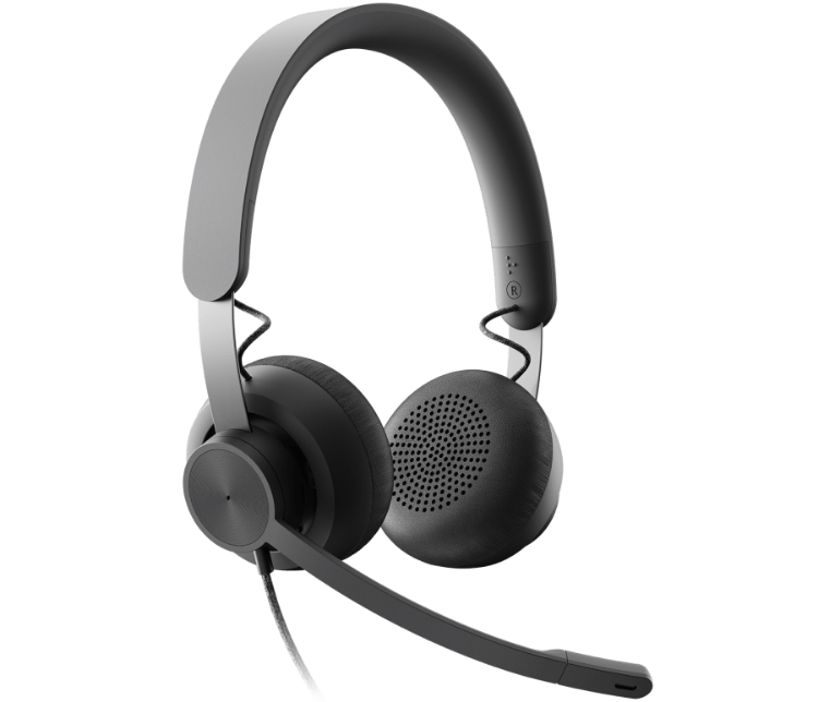 Picture of LOGITECH Zone Wired MS USB headset designed for busy open workspaces (PN:981-000871)