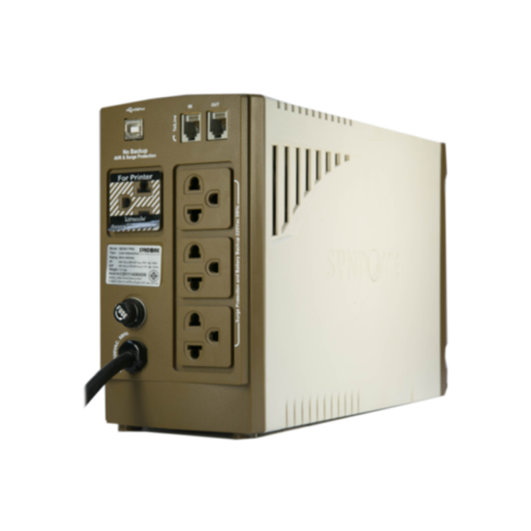 Picture of SYNDOME SZ-801-PRO เครื่องสำรองไฟ Line interactive UPS 800VA / 640Watt Battery 12V 9Ah *1